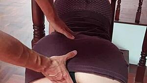 Young housewife stepmom gets stuck and fucked hard, pov blowjob, cumshot facial, rough doggystyle, big pussy lips.