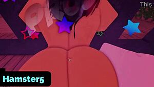 wow, roblox futa gets her ass fucked!