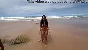 Me and my friend stripped bikini on Bahia beach and fucked all guys there.