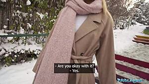 Public Agent Cute Blonde Outdoor Pov Blowjob Hardcore Sex In Secret Location Big Dick Tight Pussy!