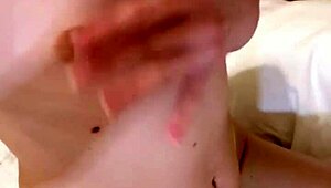 Russian brunette with dirty talk and sexual fantasies masturbates ass rubs small 18+ tits double fingering pussy and ass