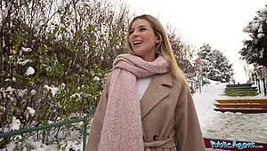 Public Agent Cute Blonde Outdoor Pov Blowjob Hardcore Sex In Secret Location Big Dick Tight Pussy!