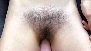 big dick stepson close up fucks hairy wet cunt stepmom and cumshot