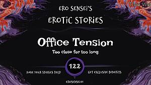Feel the office tension build in this erotic audio!