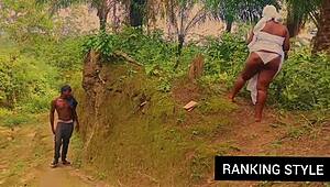 Curvy Bbw Fucks Hardcore Outside