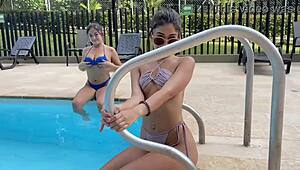 My girl brings 18yo petite teen for casting 😏