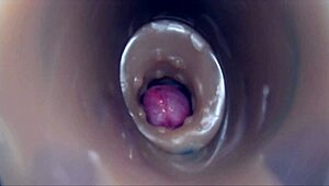 internal camera captures pussy fucking leading to big pulsating cumshot