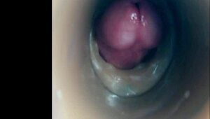 internal camera captures pussy fucking leading to big pulsating cumshot