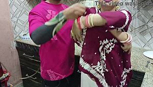 Indian Desi Bhabhi In Kitchen