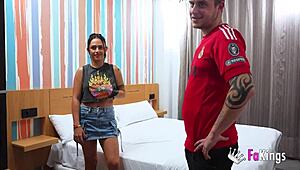 We made a fan happy when Latina Valen Pink fucked her follower