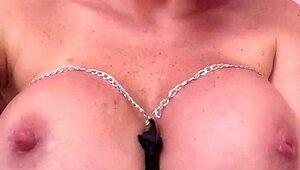 Hairy Cosplay Girl Plays with Big Dildo and Squirts