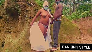 Curvy Bbw Fucks Hardcore Outside