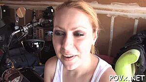 Tight Cum-Hole Teen Loves Hard Cock Nailing It In Pov Blowjob And Rough Doggystyle Fucking