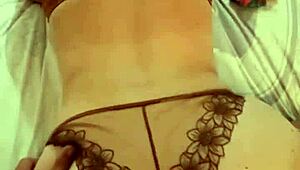 Clothed french amateur gets pussy pounded with spanking!