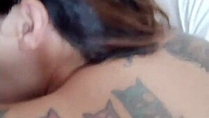 My husband lets his friend suck my tits while he fucks my pussy