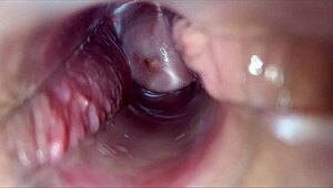 pulsating orgasm builds inside horny vagina