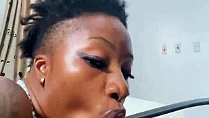 naija babe candy gives blow job