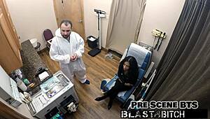 Yesenia Yousos spreads in latex gloves for pov hospital scene