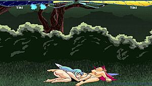 Fairyfighting tiki and tiki pussy licking orgasm compilation 2x