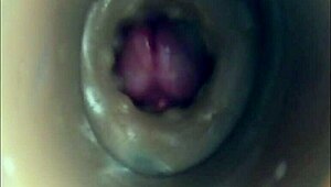 internal camera captures pussy fucking leading to big pulsating cumshot