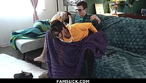 i watch my goody-goody step-siblings turn into hardcore lovers, competing to cum first in taboo asian fantasy with licking and doggystyle