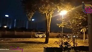 Big Ass Babe Stroking Monster Cock In Public Square – Watch The Risk!