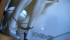 The cock from the glory hole ends up in the mouth of the busty Dana