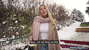 Public Agent Cute Blonde Outdoor Pov Blowjob Hardcore Sex In Secret Location Big Dick Tight Pussy!