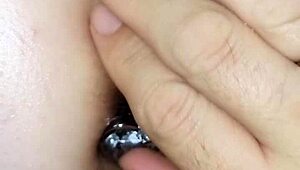 SparklyBBW enjoys intense anal plug play now!