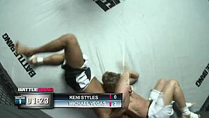 engaging in activity in a mma ring