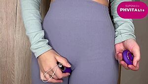 Hungarian Babe Displays Pink Toy In Solo Show