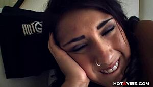 Brown Busty Evi Fox Fingerfucks Her Pussy