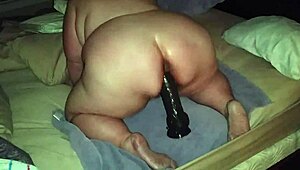 Huge Fatty Riding Huge Fat Dildo Part 2