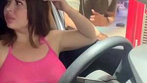 Watch Latina Milf Prostitute Pay For Gas With Cumshot Orgasm At Station!