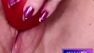 I reveal my horny milf side with wet hairy pussy in intense vibrator cum show