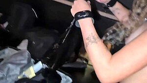 sensual photoshoot behind the scenes at a swing house