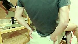 hey, when you can't use erotic furniture but know how to bend over doggystyle in dorm with roommate girlfriend