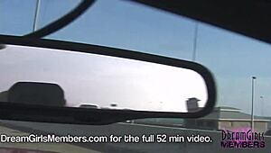 Topless in convertible over skyway bridge