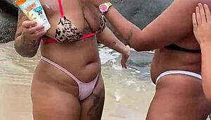 Hairy Amateur Lesbians Fucking Each Other. On The African Beach In Group Orgy.