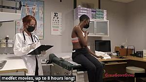 examine my hooters, jewel, in this nurse patient fetish