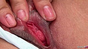 Tall redhead Japanese gives intense femdom blowjob and swallows load in uncensored porn