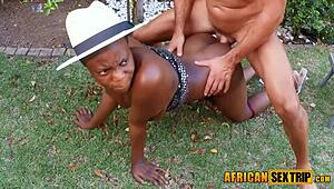 Bubble Butt African Maid Bends Over For Pov Fuck By White Boss