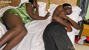 horny sneaky big tits sister-in-law from asaba fucks that big black cock