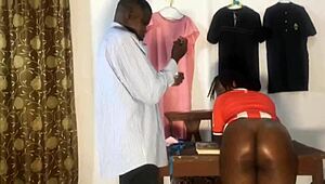 fake tailor shop, i let him fuck me for quick work