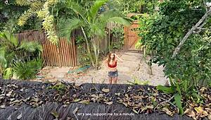 Vecina Divorciada Vino Por Toalla Y Recibio Lechazo Sin Proteccion 😏