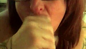 wife sucking and deepthroating my cock in pov