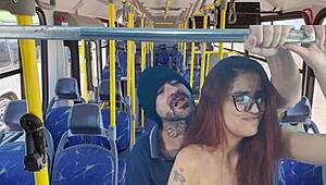 Student gets fucked by stranger on the bus 😏