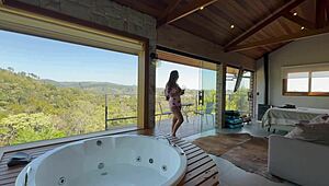 Renatinha Shows Big Tits In Cabin