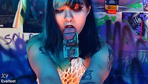 bratty footjob training & foot worship