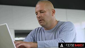 Perfect Blonde Candee Licious Gets Ass and Hot Feet Fucked in Fetish Scene